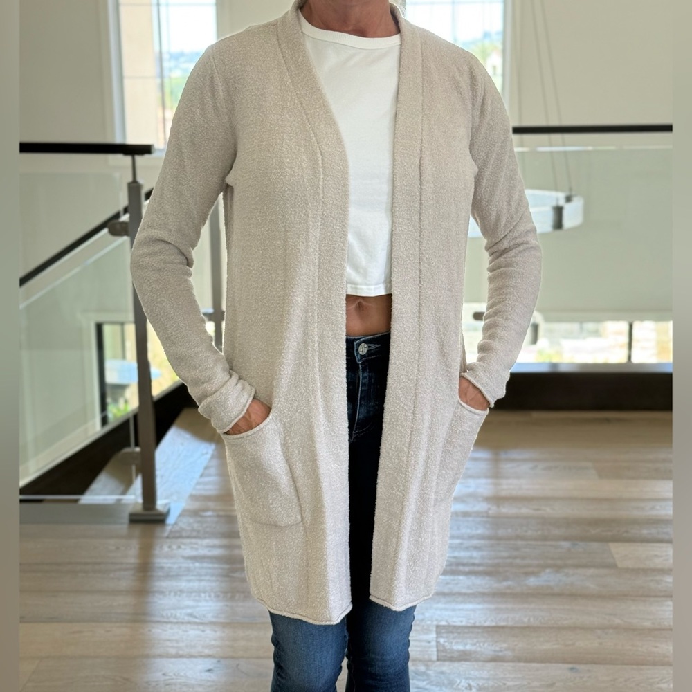 Barefoot Dreams Cream Cardigan Sweater